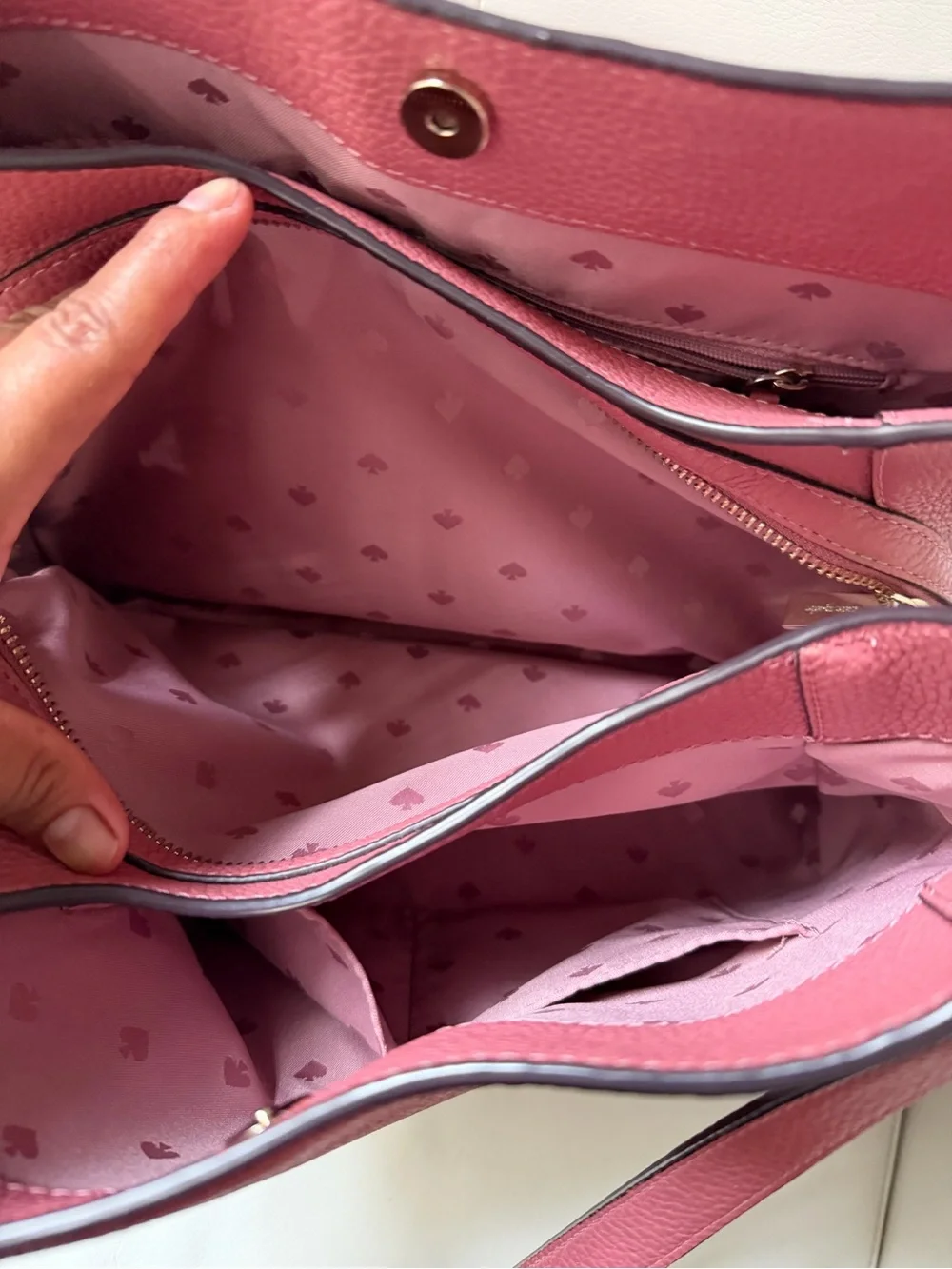kate spade New York Pebbled Leather Pink Shoulder Bag